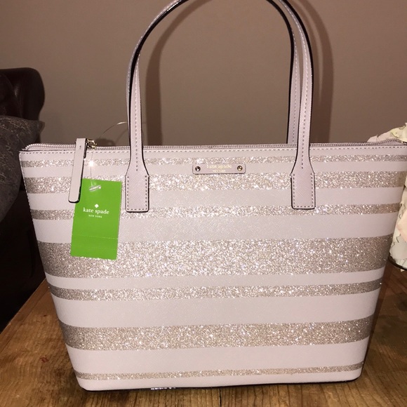 kate spade Handbags - Kate spade hani glitter tote 👜 ♠️